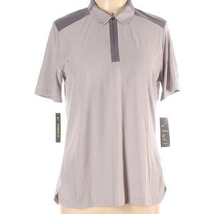 Nike Gray Golf Short Sleeve Nikezonal Cooling Polo